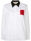 N°21 Embellished Shirt In White