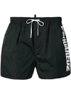 Dsquared2 Side Logo Swimming Shorts In Black