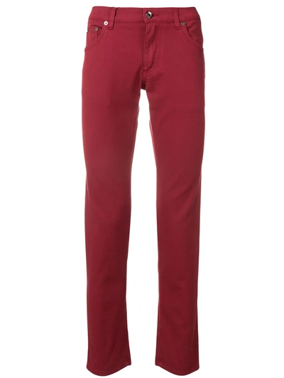 Dolce & Gabbana Slim-fit Jeans In Red