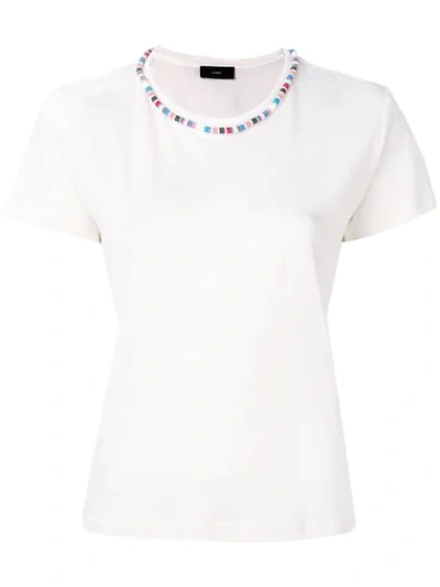 Alanui Bead-embellished T-shirt In White