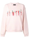 Alanui Logo Embroidered Sweatshirt In Pink