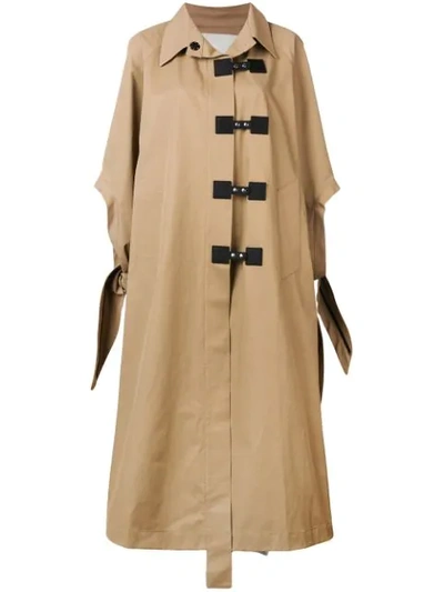 Walk Of Shame Oversized Swing Coat In Neutrals