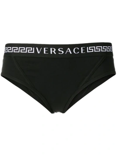Versace Logo Briefs - Black