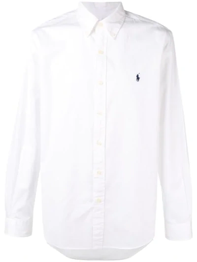 Ralph Lauren Embroidered Pony Shirt In 010 White