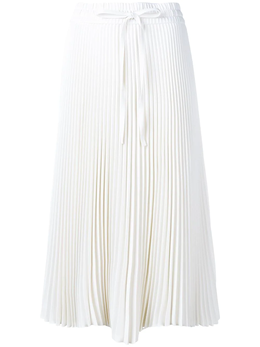 Red Valentino Pleated Drawstring Skirt - White | ModeSens