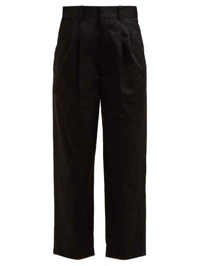 Isabel Marant Grayson Wide-leg Cropped Trouser In  Black