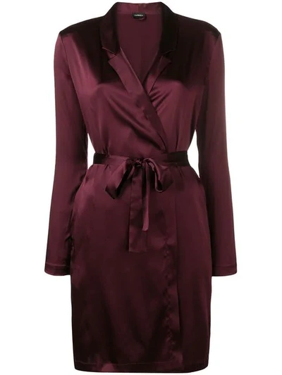 La Perla Reward Short Robe In Purple