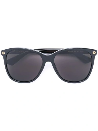 Gucci Oversized-sonnenbrille Mit Runden Gläsern In 黑色