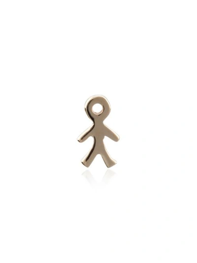 Loquet 18k Yellow Gold Boy Charm In Metallic