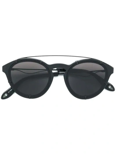 Givenchy Double Bridge Round Sunglasses In Black
