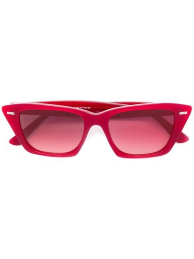 Acne Studios Ingrid Cat Eye Sunglasses In 红色