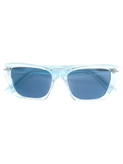 Acne Studios Ingrid Cat Eye Sunglasses In 蓝色