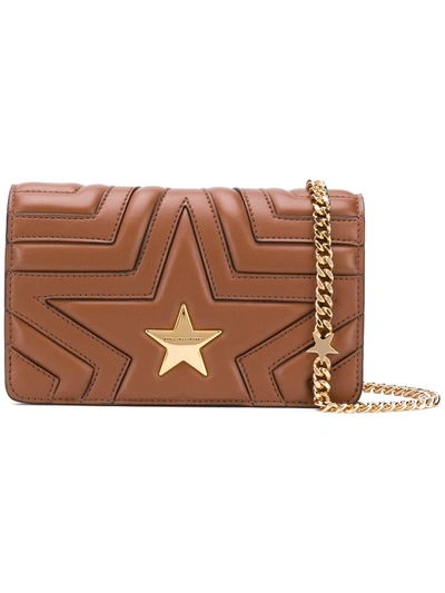 Stella Mccartney Stella Star Crossbody Bag In Brown