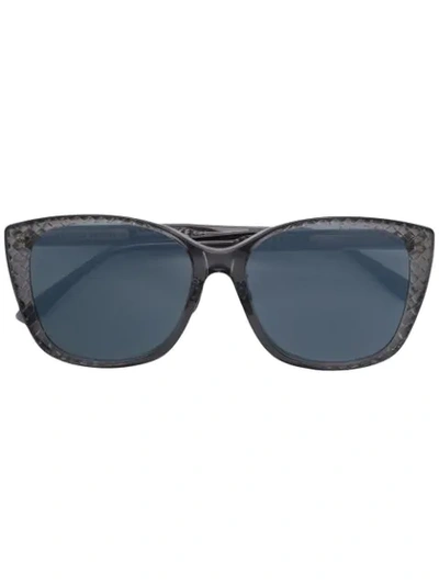 Bottega Veneta Square Sunglasses In 灰色