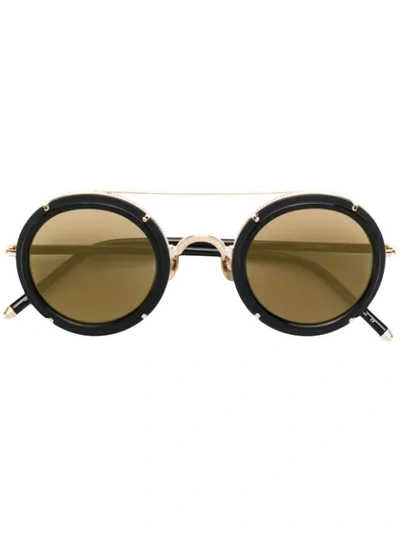 Matsuda Round Framed Sunglasses In Brown