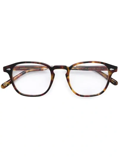 Moscot Genug Glasses In 棕色