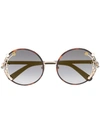 Jimmy Choo 'gemas' Sonnenbrille In Brown