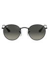 Ray Ban Round Gradient Sunglasses In Metallic