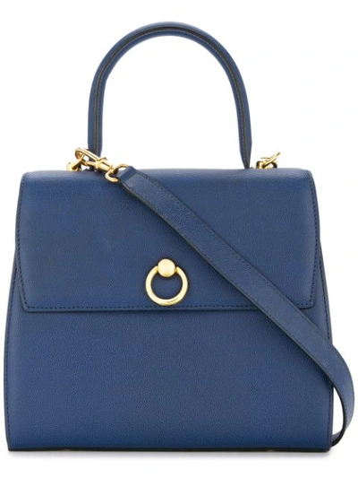 Pre-owned Celine Logos 2way Hand Bag In Blue