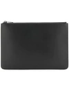 Maison Margiela Slim Clutch Bag In Black