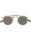 Matsuda 2903h Round Sunglasses In Gold