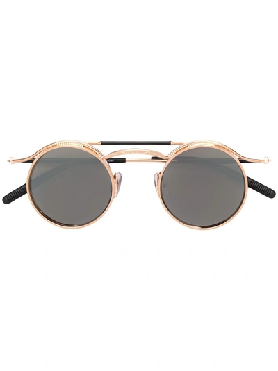 Matsuda 2903h Round Sunglasses In Gold