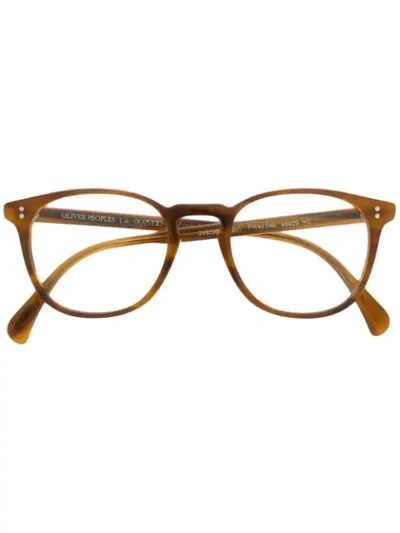 Oliver Peoples Finley Glasses In 棕色