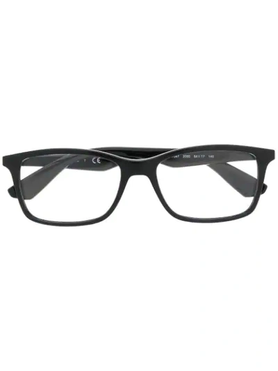 Ray Ban Square Frame Glasses In Black