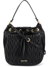 Miu Miu Matelassé Tote Bag - Black