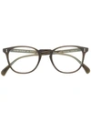 Oliver Peoples Finley Glasses In 棕色