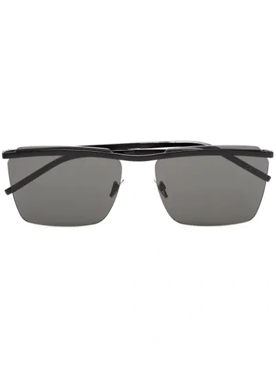 Saint Laurent Black 243-003 Tinted Lens Sunglasses In 黑色