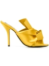 N°21 Knot Detailed Mules In Yellow