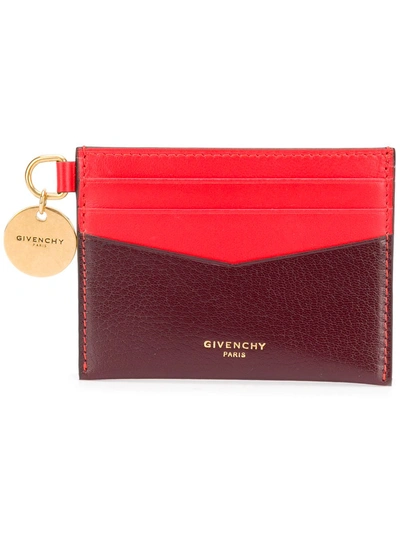 Givenchy Logo浮雕吊坠卡夹 - 红色 In Red