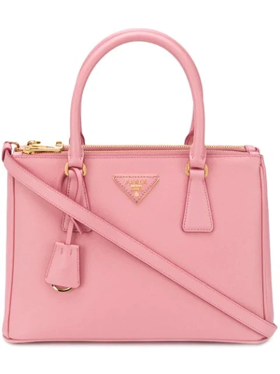 Prada Structured Tote Bag In Pink