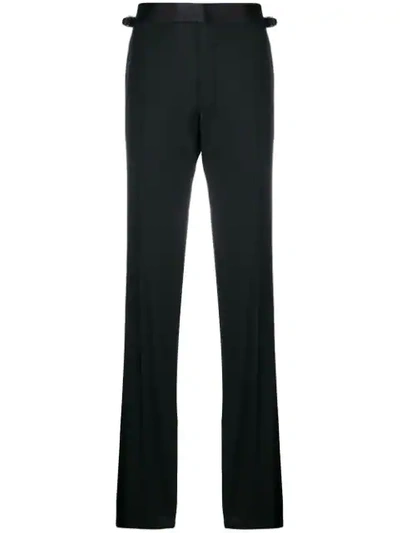 Tom Ford Tuxedo Trousers In Black