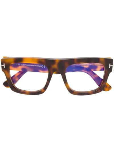 Tom Ford Tortoiseshell Glasses In Brown