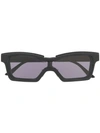 Kuboraum Rectangular Sunglasses In Black