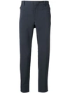 Prada Micro-patterned Trousers In Blue
