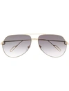 Cartier Première De  Collection Sunglasses In 金色