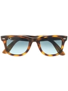 Ray Ban Wayfarer Sunglasses In Brown