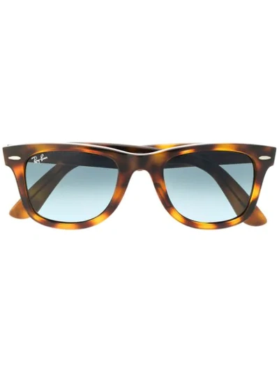 Ray Ban Wayfarer Sunglasses In Brown