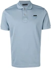 Prada Chest Logo Polo Shirt In F0d30 Lake Blue