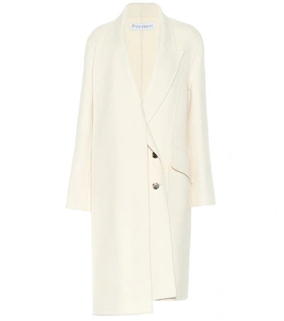 Jw Anderson Wool Coat In White