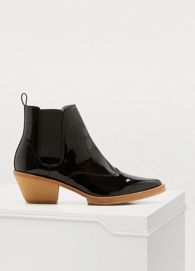 Repetto Western Jacques Ankle Boots In Noir
