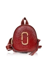Marc Jacobs Snapshot Mini Leather Backpack - Red In Red Multi