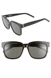 Saint Laurent Women's Square Sunglasses, 54mm In Havana