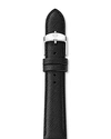 Michele Saffiano Leather Watch Strap, 12-18mm In Black