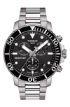 Tissot Men's Swiss Chronograph Seastar 1000 Stainless Steel Bracelet Diver Watch 45.5mm In No Color