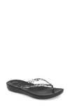 Fitflop Iqushion Flip Flop In Black Leopard