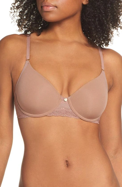 Natori Bliss Perfection Underwire Contour Bra In Cinnamon